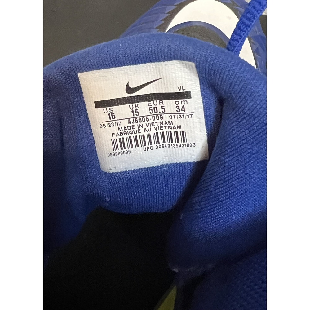 Nike Force Savage Men's Football Cleat Blue/Black without Box Size 16 - Picture 7 of 8